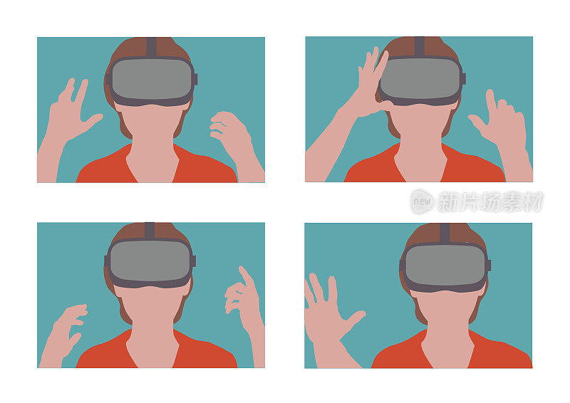 Metaverse -女人与VR耳机